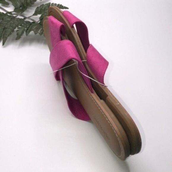 Old Navy Bright Pink Cross Strap Slide size 7 - Picture 12 of 15